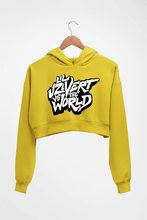 Load image into Gallery viewer, Lil Uzi Vert (LUV) Crop HOODIE FOR WOMEN-Mustard Yellow-Ektarfa.online
