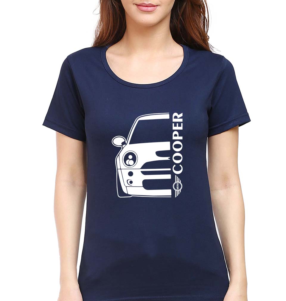 MINI Cooper T-Shirt for Women-Navy Blue-Ektarfa.online