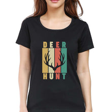 Load image into Gallery viewer, Deer T-Shirt for Women-Black-Ektarfa.online
