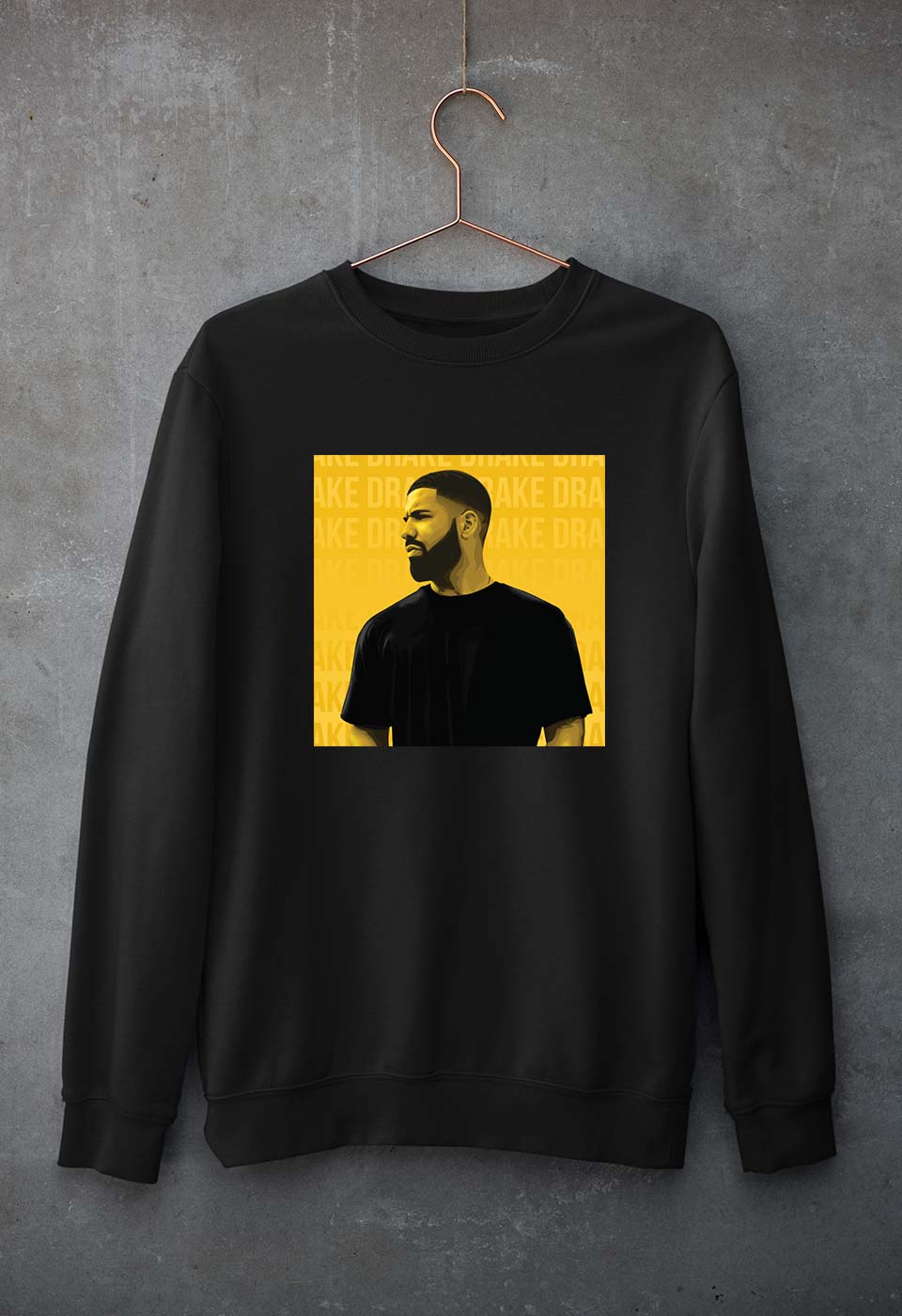 Drake Unisex Sweatshirt for Men/Women-Black-Ektarfa.online