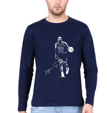 Load image into Gallery viewer, Michael Jordan Full Sleeves T-Shirt for Men-Navy Blue-Ektarfa.online
