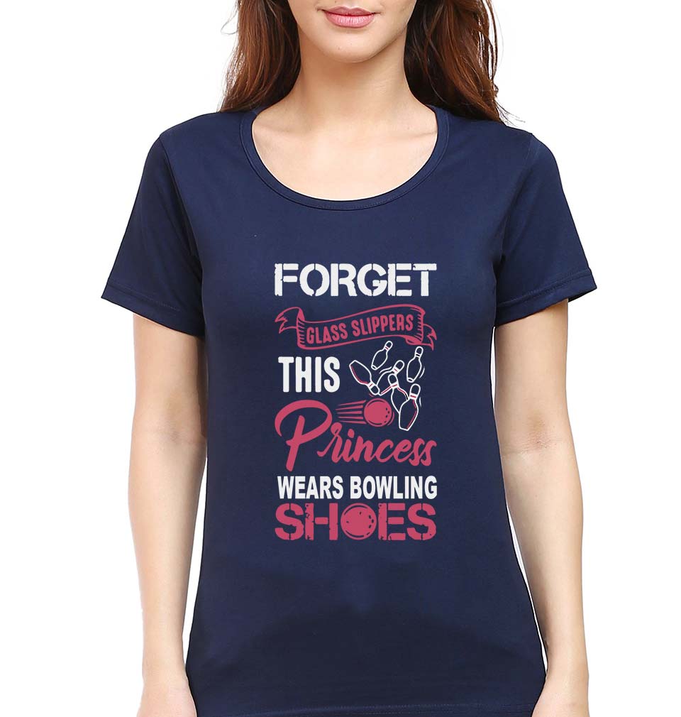 Bowling Princess T-Shirt for Women-Navy Blue-Ektarfa.online