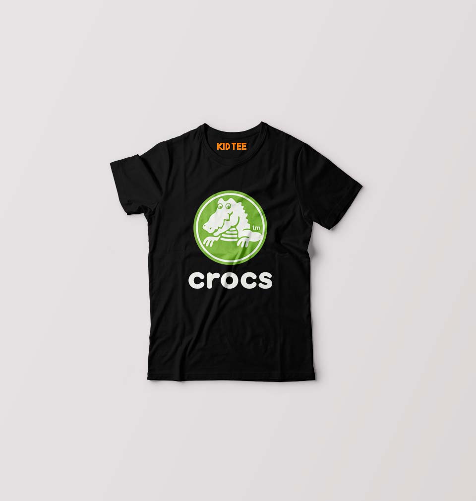Crocs Kids T-Shirt for Boy/Girl-Black-Ektarfa.online