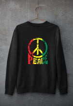 Load image into Gallery viewer, Bob Marley Peace Unisex Sweatshirt for Men/Women-Black-Ektarfa.online
