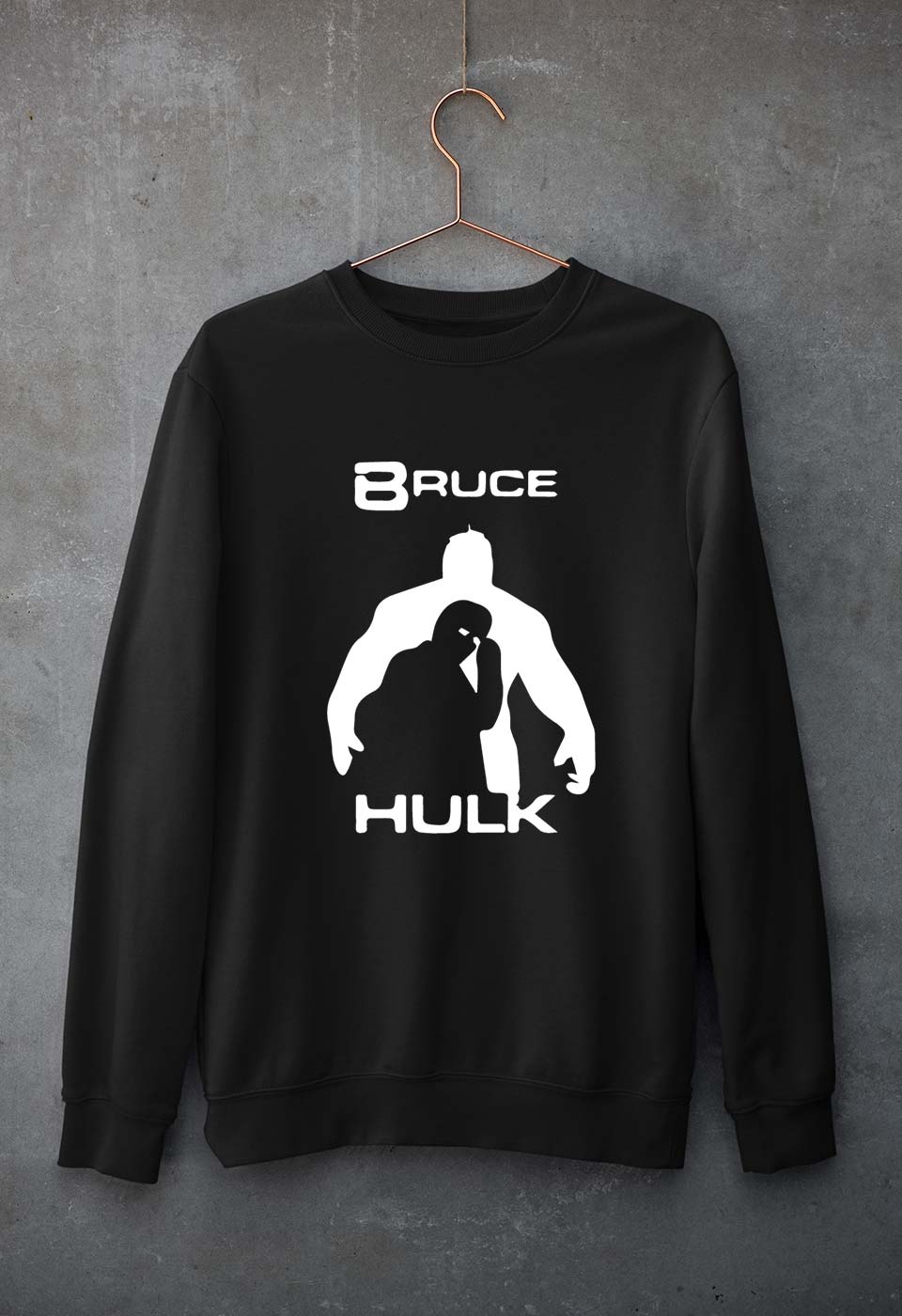 Hulk Superhero Unisex Sweatshirt for Men/Women-Black-Ektarfa.online