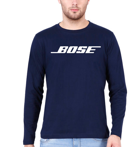 Bose Full Sleeves T-Shirt for Men-Navy Blue-Ektarfa.online