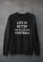 Load image into Gallery viewer, Life Football Unisex Sweatshirt for Men/Women-Black-Ektarfa.online
