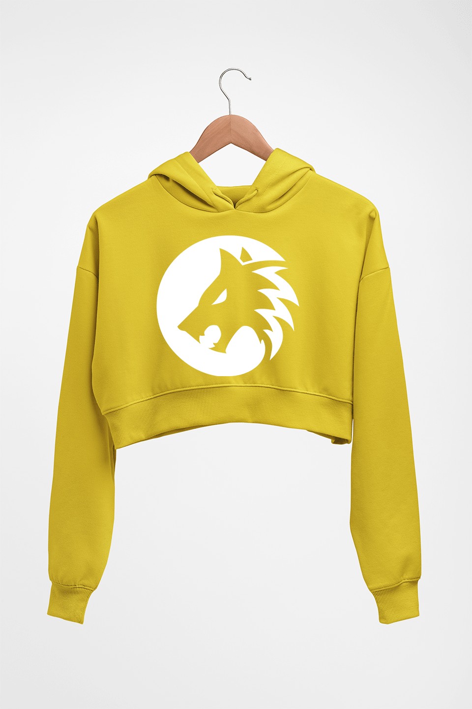 Call of Duty (COD) Crop HOODIE FOR WOMEN-Mustard Yellow-Ektarfa.online