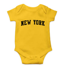 Load image into Gallery viewer, New York Kids Romper For Baby Boy/Girl-Yellow-Ektarfa.online
