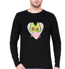 Load image into Gallery viewer, Avocado Love Full Sleeves T-Shirt for Men-Black-Ektarfa.online
