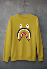 Load image into Gallery viewer, Bape Shark Unisex Sweatshirt for Men/Women-Mustard Yellow-Ektarfa.online
