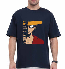 Load image into Gallery viewer, Monkey D. Luffy Oversized T-Shirt for Men-Navy Blue-Ektarfa.online
