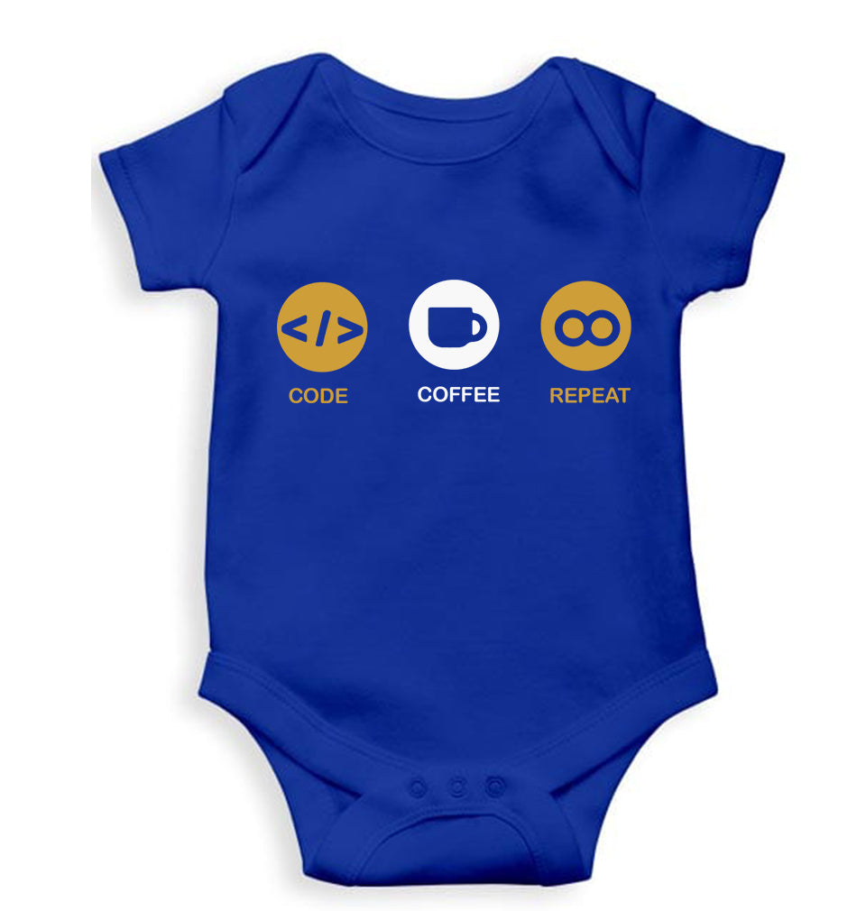 Coder Kids Romper For Baby Boy/Girl-Royal Blue-Ektarfa.online