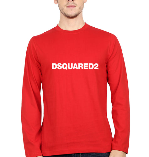 Dsquared2 Full Sleeves T-Shirt for Men-Red-Ektarfa.online