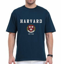 Load image into Gallery viewer, Harvard Oversized T-Shirt for Men-Petrol Blue-Ektarfa.online
