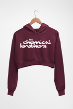 Load image into Gallery viewer, The Chemical Brothers Crop HOODIE FOR WOMEN-Maroon-Ektarfa.online
