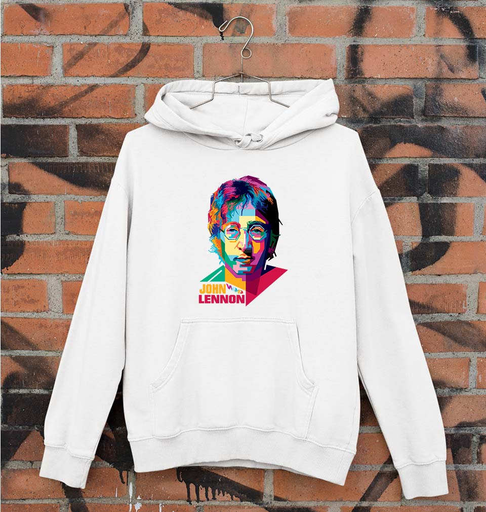 John Lennon Unisex Hoodie for Men/Women-White-Ektarfa.online
