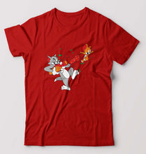 Load image into Gallery viewer, Tom and Jerry T-Shirt for Men-Red-Ektarfa.online
