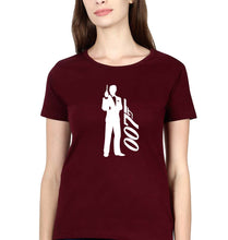 Load image into Gallery viewer, James Bond (007) T-Shirt for Women-Maroon-Ektarfa.online
