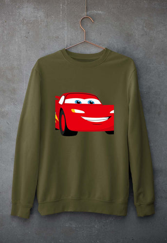 Lightning McQueen Unisex Sweatshirt for Men/Women-Olive Green-Ektarfa.online