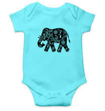 Load image into Gallery viewer, Elephant Kids Romper For Baby Boy/Girl-0-5 Months(18 Inches)-Sky Blue-Ektarfa.online
