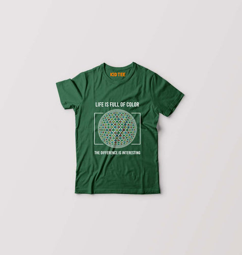 Life Kids T-Shirt for Boy/Girl-Dark Green-Ektarfa.online