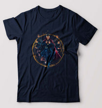 Load image into Gallery viewer, Doctor Strange Superhero T-Shirt for Men-S(38 Inches)-Navy Blue-Ektarfa.online

