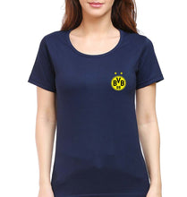 Load image into Gallery viewer, Borussia Dortmund T-Shirt for Women-Navy Blue-Ektarfa.online
