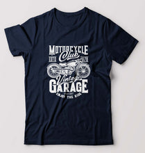 Load image into Gallery viewer, Motorcycle T-Shirt for Men-Navy Blue-Ektarfa.online
