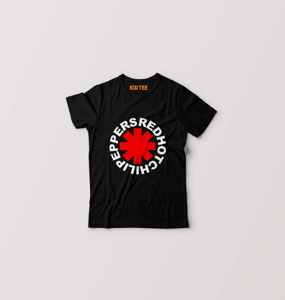Red Hot Chili Peppers Kids T-Shirt for Boy/Girl-Black-Ektarfa.online