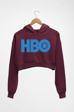 Load image into Gallery viewer, HBO Crop HOODIE FOR WOMEN-Maroon-Ektarfa.online
