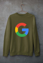 Load image into Gallery viewer, Google Unisex Sweatshirt for Men/Women-Olive Green-Ektarfa.online
