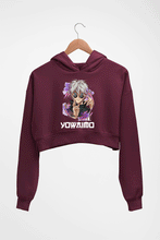 Load image into Gallery viewer, Yowaimo Crop HOODIE FOR WOMEN-Maroon-Ektarfa.online
