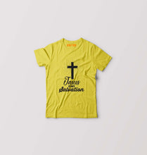 Load image into Gallery viewer, Jesus Kids T-Shirt for Boy/Girl-Mustard Yellow-Ektarfa.online
