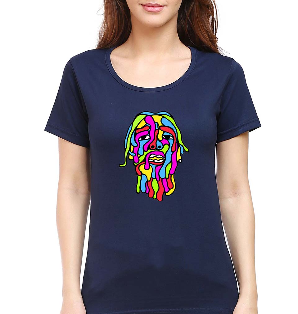 Asap Rocky T-Shirt for Women-Navy Blue-Ektarfa.online