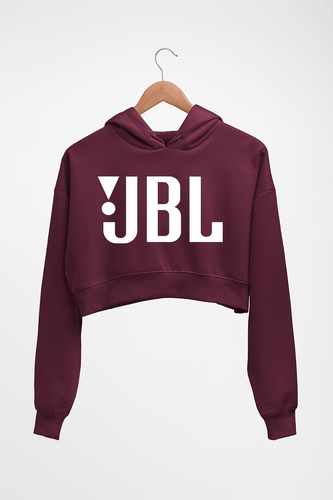 JBL Crop HOODIE FOR WOMEN-Maroon-Ektarfa.online