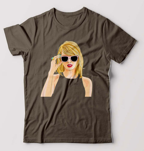 Taylor Swift T-Shirt for Men-Olive Green-Ektarfa.online
