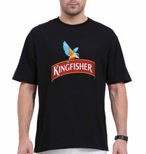 Load image into Gallery viewer, Kingfisher Oversized T-Shirt for Men-Black-Ektarfa.online
