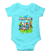 Load image into Gallery viewer, Minecraft Kids Romper For Baby Boy/Girl-0-5 Months(18 Inches)-Sky Blue-Ektarfa.online
