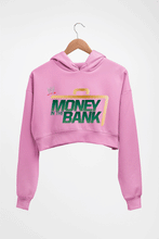 Load image into Gallery viewer, WWE Money in the Bank Crop HOODIE FOR WOMEN-Light Baby Pink-Ektarfa.online
