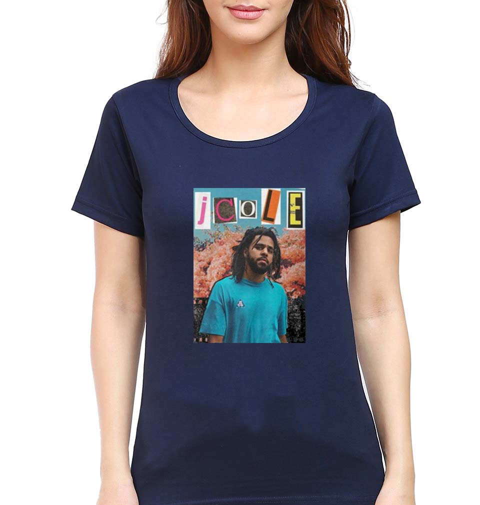 J. Cole T-Shirt for Women-Navy Blue-Ektarfa.online