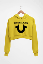 Load image into Gallery viewer, True Religion Crop HOODIE FOR WOMEN-Mustard Yellow-Ektarfa.online
