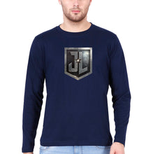 Load image into Gallery viewer, Justice League Full Sleeves T-Shirt for Men-Navy Blue-Ektarfa.online
