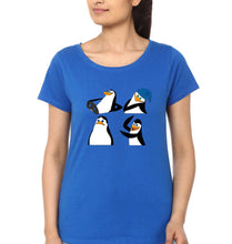 Load image into Gallery viewer, Penguins of Madagascar T-Shirt for Women-Royal Blue-Ektarfa.online
