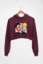 Load image into Gallery viewer, Archie Crop HOODIE FOR WOMEN-Maroon-Ektarfa.online
