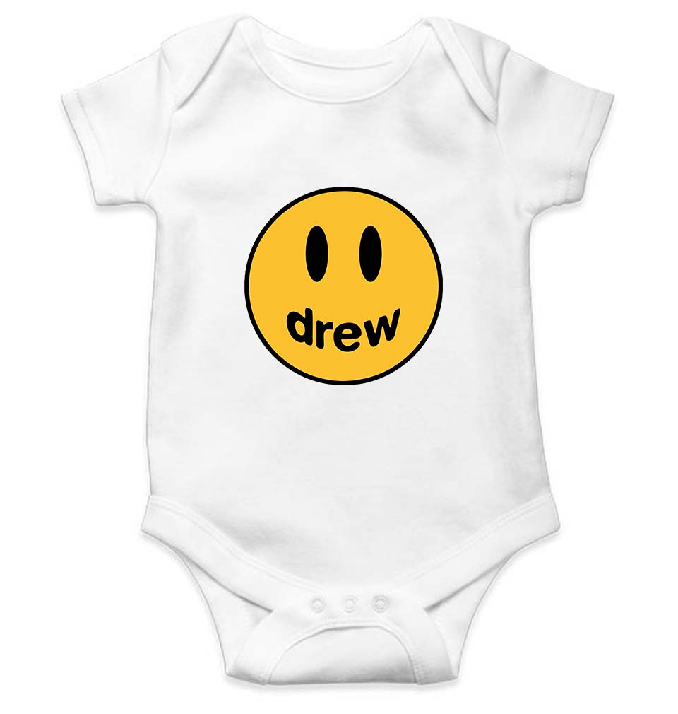 Drew House Kids Romper Kids Romper For Baby Boy/Girl-0-5 Months(18 Inches)-White-Ektarfa.online