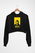 Load image into Gallery viewer, Nirvana Crop HOODIE FOR WOMEN-Black-Ektarfa.online
