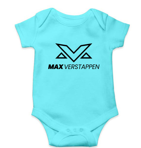 Max Verstappen Kids Romper For Baby Boy/Girl-0-5 Months(18 Inches)-Sky Blue-Ektarfa.online