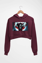 Load image into Gallery viewer, Morbius Crop HOODIE FOR WOMEN-Maroon-Ektarfa.online
