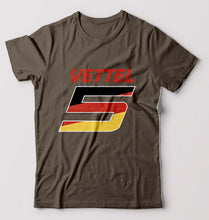 Load image into Gallery viewer, Sebastian Vettel F1 T-Shirt for Men-Olive Green-Ektarfa.online
